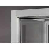 Dustproof display case V8 1000 silver with LED toplights