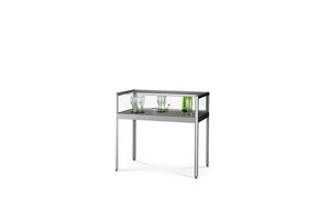 Table showcase 1000 silver anodised