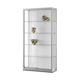Vitrine 311 1000 silber mit LED Streifen