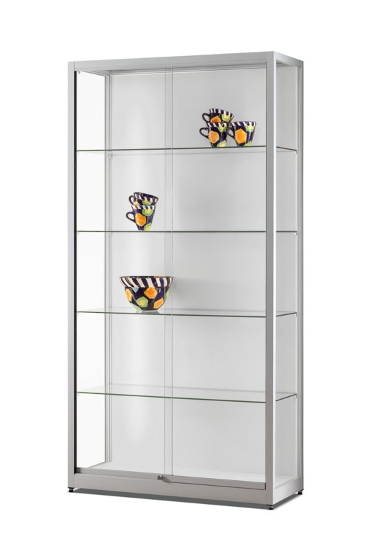 Vitrine 311 1000 zilver met ledstrips