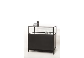 Thekevitrine 832 1000 schwarz eloxiert