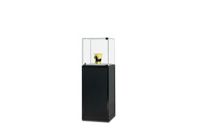 Pedestal showcase SV1 500 black with hinged door