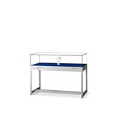 Tischvitrine TGV 1000 silber mit Gasfedern
