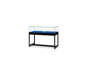 Table showcase TGV 250 1000 black with gas springs