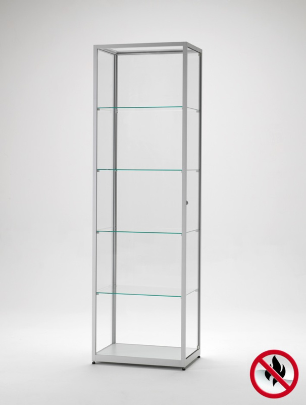 Fire class B1 display cabinet BMS 600 silver