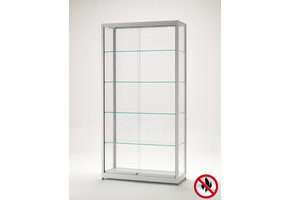 Vitrine BME 1000 zilver met Brandklasse B1