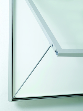 Information board 6025 16xA4 DIN A0 silver anodised
