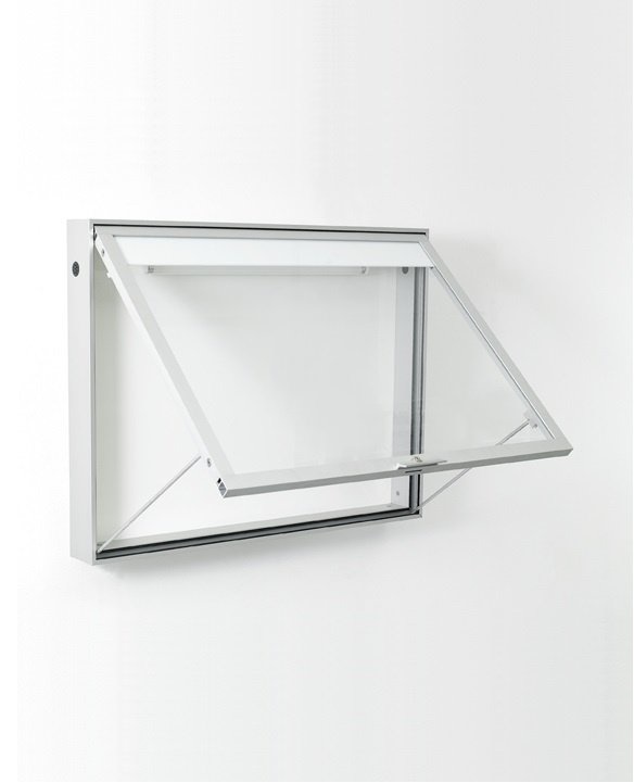 Information board 6025 8xA4 DIN A1 silver anodised