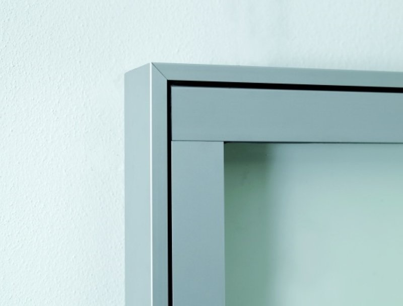 Information board 6025 8xA4 DIN A1 silver anodised