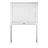 Schaukast 1553 4xA4 DIN A2 silber eloxiert mit Standbeinen