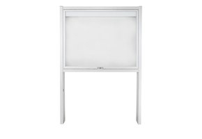 Schaukast 1553 4xA4 DIN A2 silber eloxiert mit Standbeinen