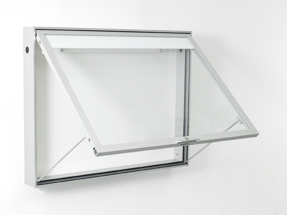 Information board 10025 8xA4 DIN A1 silver anodised