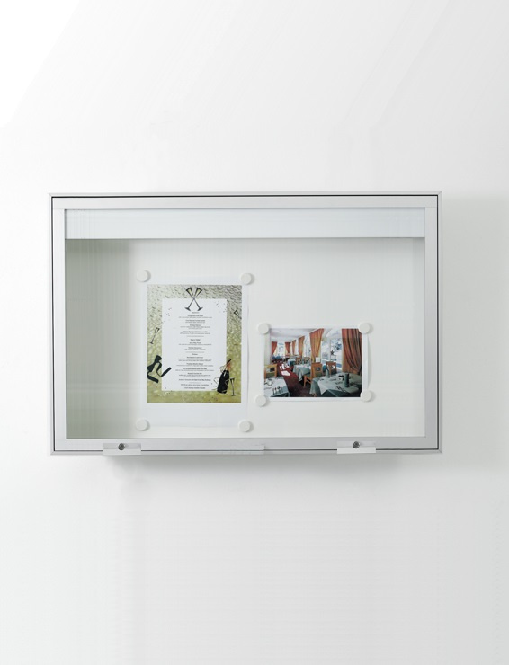 Information board 10025 16xA4 DIN A0 silver anodised