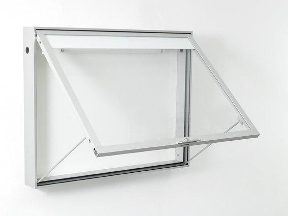 Information board 10025 16xA4 DIN A0 silver anodised