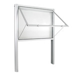 Plattegrondkast 1593 16xA4 DIN A0 zilver geanodiseerd met poten