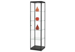 Vitrine MPC 500 schwarz mit LED Deckenspot