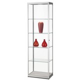 Vitrine MPC 600 zilver met LED plafondspot