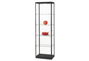 Vitrine MPC 600 zwart met LED plafondspot