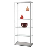 Vitrine MPC 800 zilver met LED plafondspots