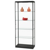 Vitrine MPC 800 schwarz mit LED Deckenspots