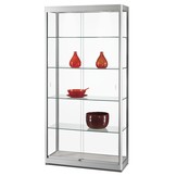 Vitrine GPC 1000 zilver met LED plafondspots