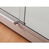 Vitrine GPC 1000 zilver met LED plafondspots