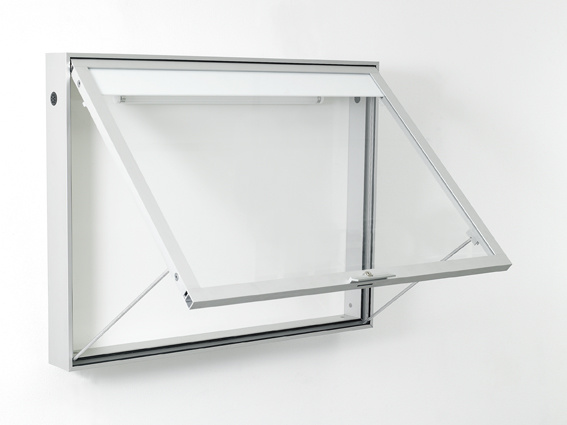 Information board 6025 4xA4 DIN A2 silver anodised