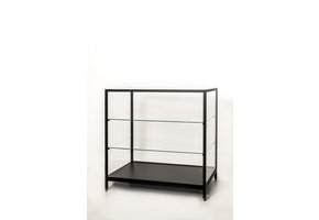 Thekevitrine 822 1000 schwarz eloxiert