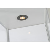 Vitrine MPC 500 schwarz mit LED Deckenspot