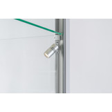 Vitrine 311 1000 silber mit LED Seitenbeleuchtung