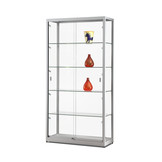 Vitrine 311 1000 zilver met LED zijspots