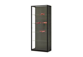 Vitrine 111 800 schwarz mit LED Streifen