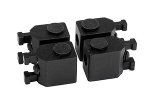 Bloksteun zwart (set van 4 stuks)