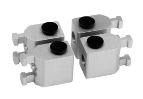 Shelf support silver  (set of 4 pieces)