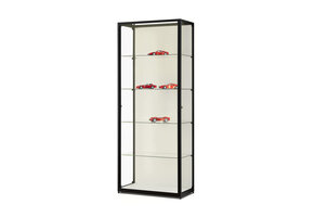 Vitrine 111 800 HAW schwarz mit LED Streifen