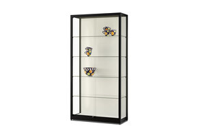 Vitrine 311 1000 HAW schwarz mit LED Streifen