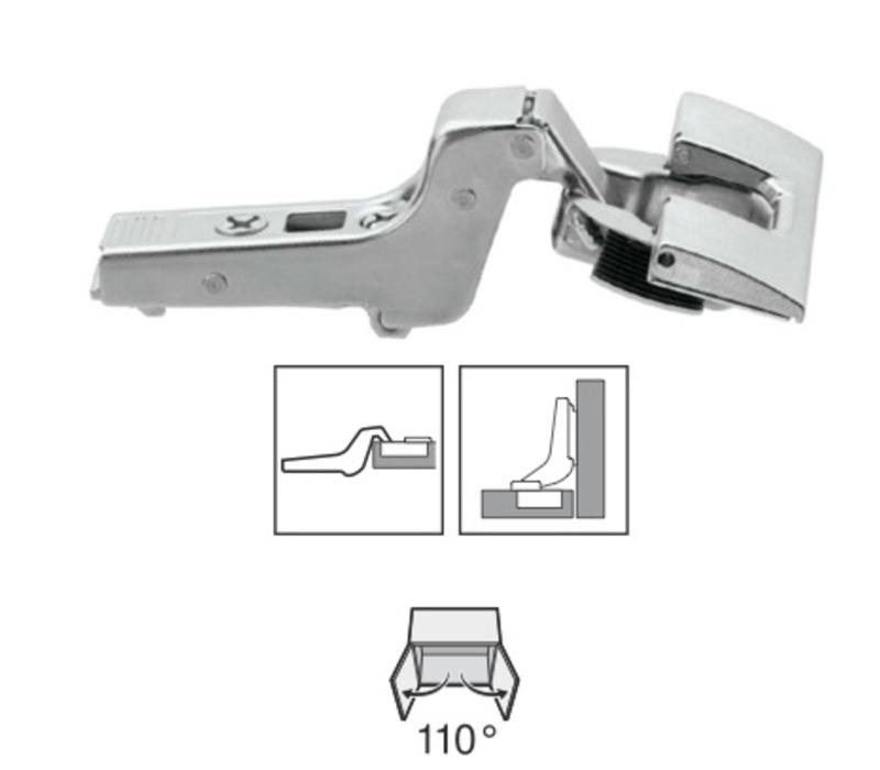 BLUM 110º scharnier. Zonder veer, inserta