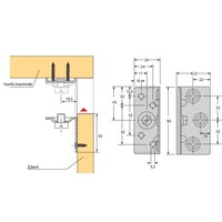 STABILOFIX 0606 STAAL VOOR DEMONTABELE BEDDEN OF BEDLADES