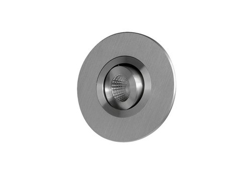 Saturnus ronde kantelspot geschuurd aluminium