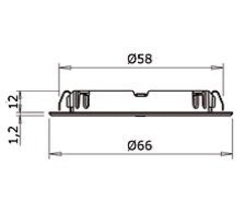 Smally XS Plus Inbouwspot (in/uitschakelen en dimmen met Mini Pulsdimmer