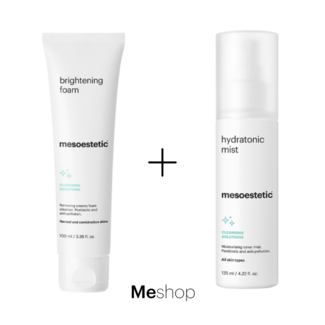 Mesoestetic BRIGHTENING FOAM + HYDRATONIC MIST