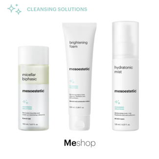 Mesoestetic BRIGHTENING FOAM + MICELLAR BIPHASIC - Cleansing Promo