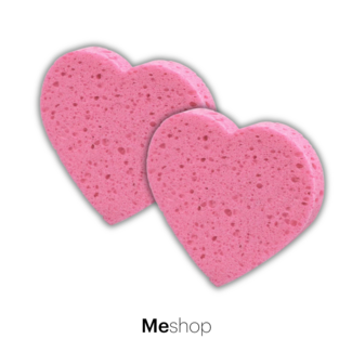 Me.Shop Éponges de Nettoyage ❤ Cœur Rose