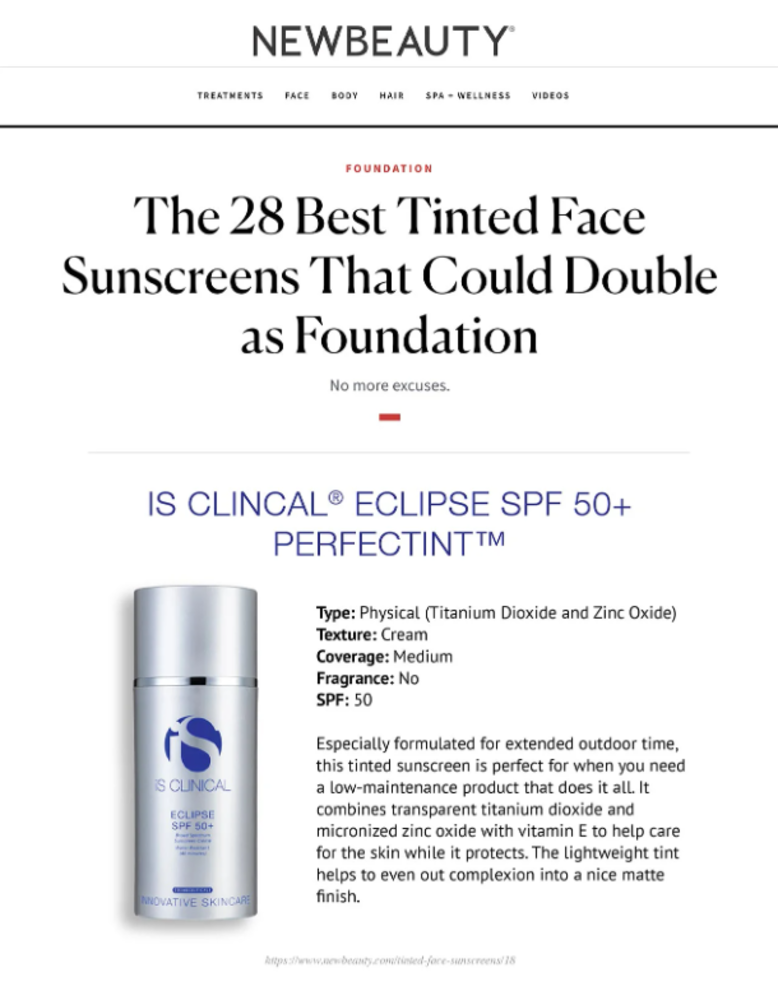 iS Clinical ECLIPSE SPF 50+ PerfecTint Beige - 100g iS Clinical ECLIPSE SPF 50+ PerfecTint Beige - 100g