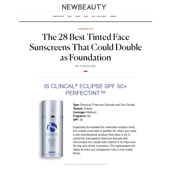 iS Clinical ECLIPSE SPF 50+ PerfecTint Beige - 100g