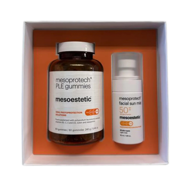 Mesoestetic MESOPROTECH PROMO BOX – PLE GUMMIES + FACIAL SUN MIST SPF50+