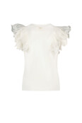 Le Chic Meisjes T-Shirt Noblesse crème