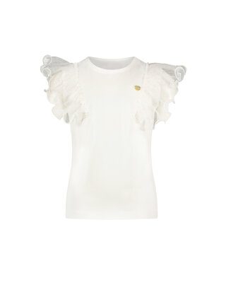 Le Chic Meisjes T-Shirt Noblesse crème