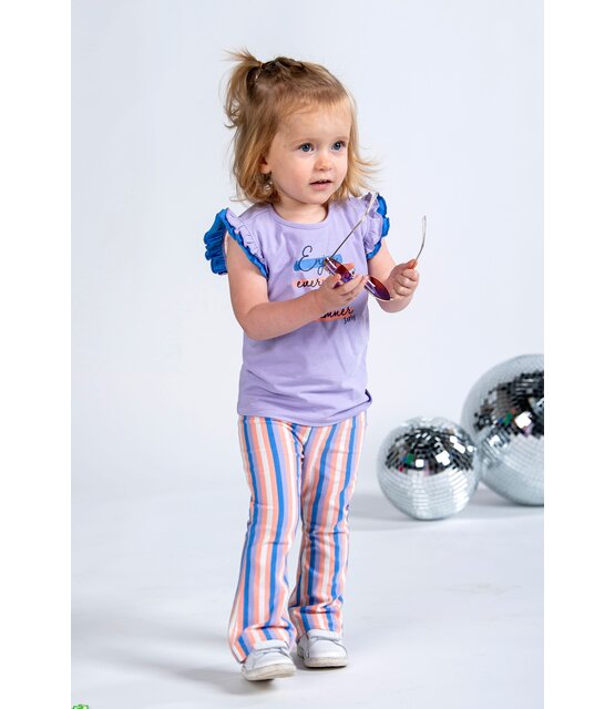 B Nosy Meisjes Mini T-Shirt Pearl