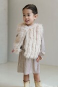 Like Flo Meisjes Mini Jurk Roos